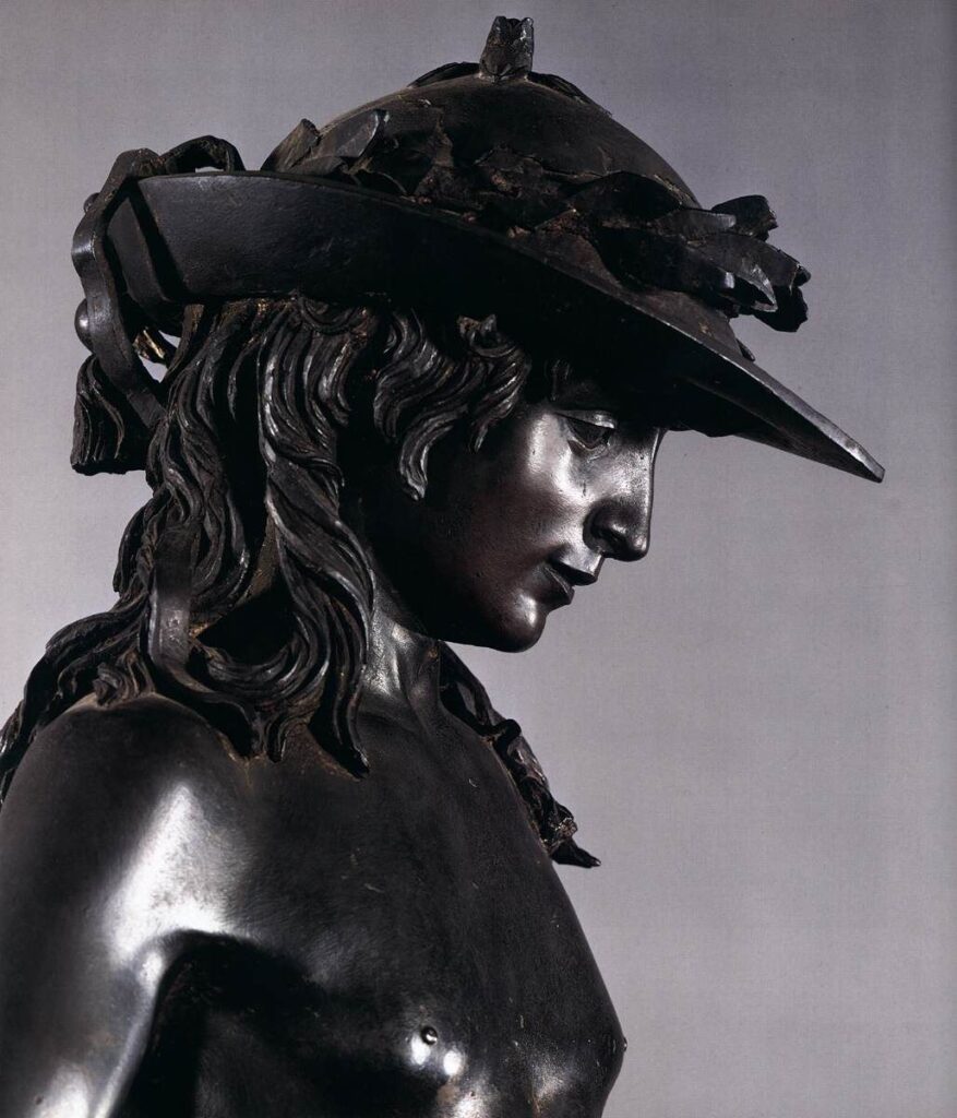 left profile of Donatello's David.